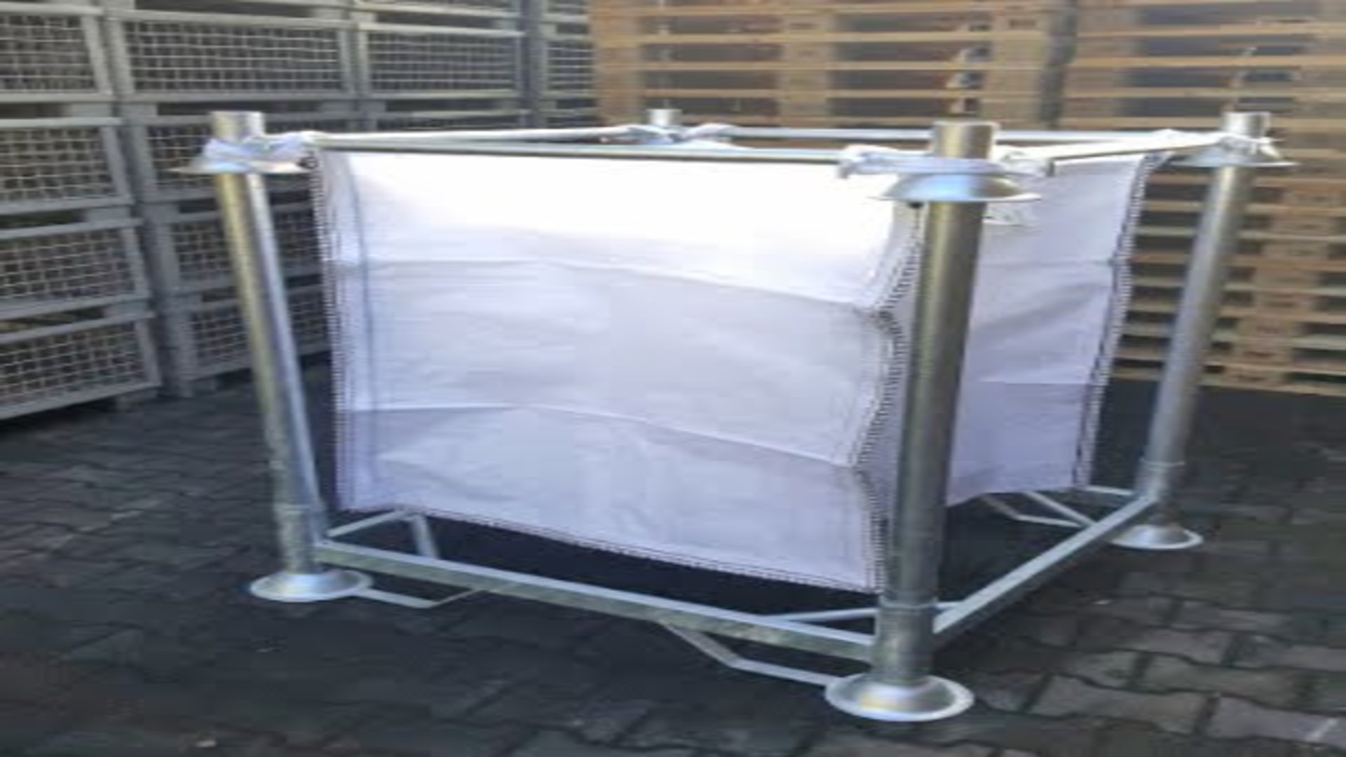 plataforma modular con escalera